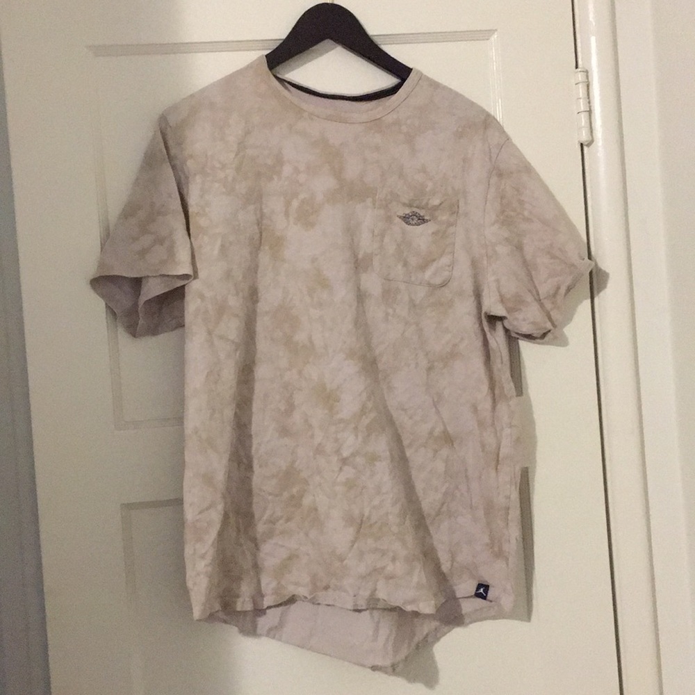 Tan Tie-Dye Air Jordan T Shirt